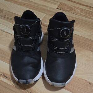 Adidas BOA Golf Shoes Black White AJF0321 Men’s Size 8 Performance Spikeless